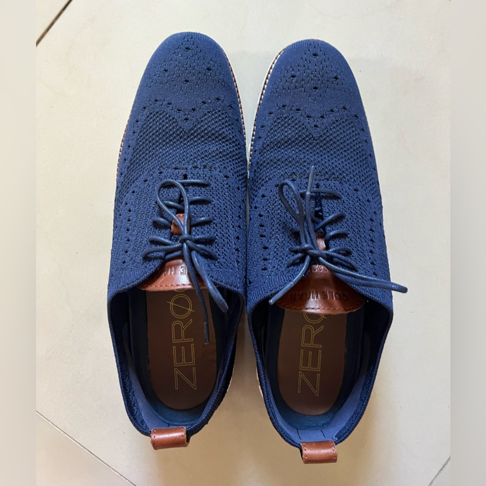 Cole Haan Men’s Zerogrand Oxford Blue Shoes